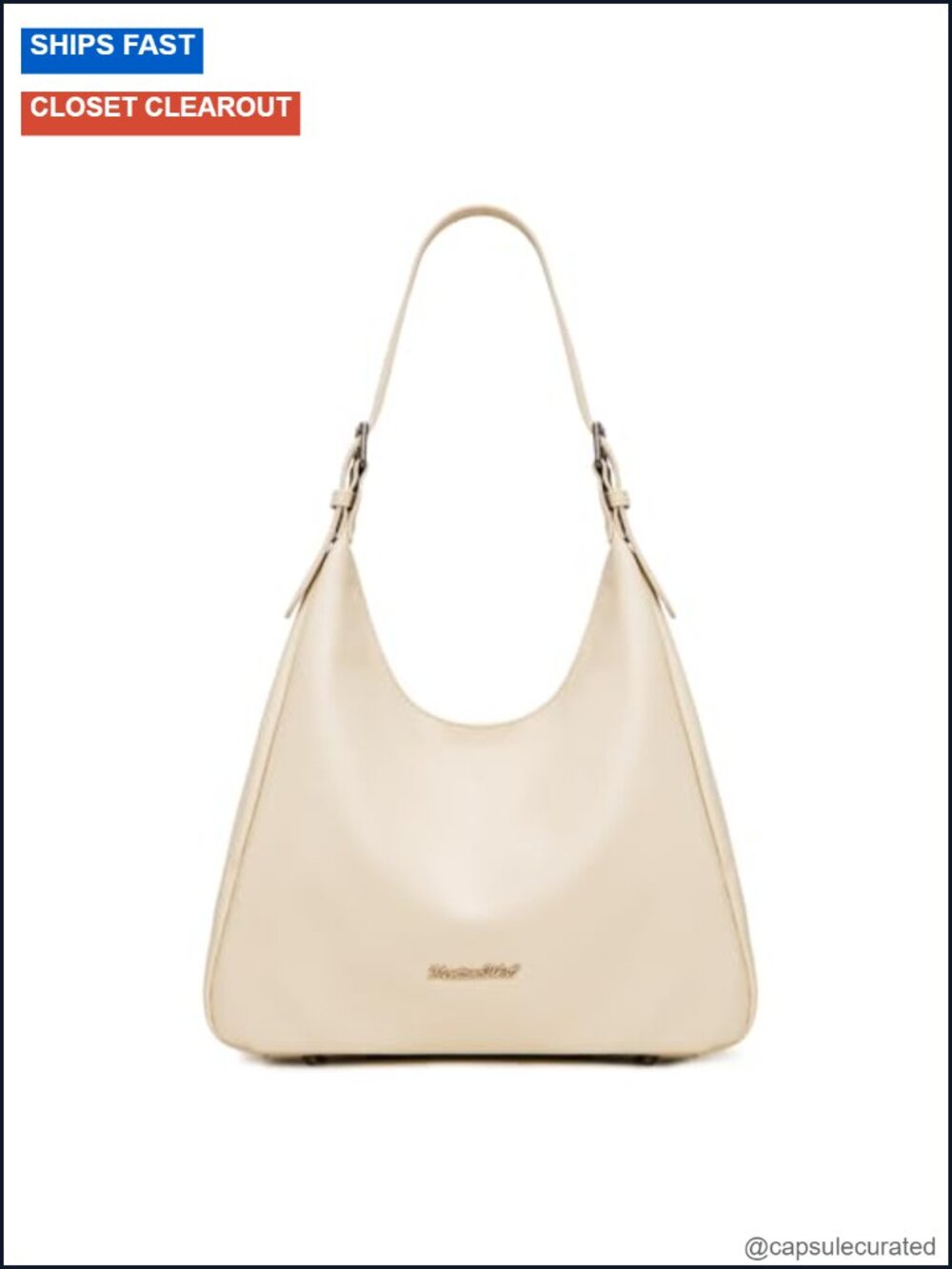 Women's Slouchy Hobo Shoulder Bag Soft PU Leather Multi-Pocket Handbag